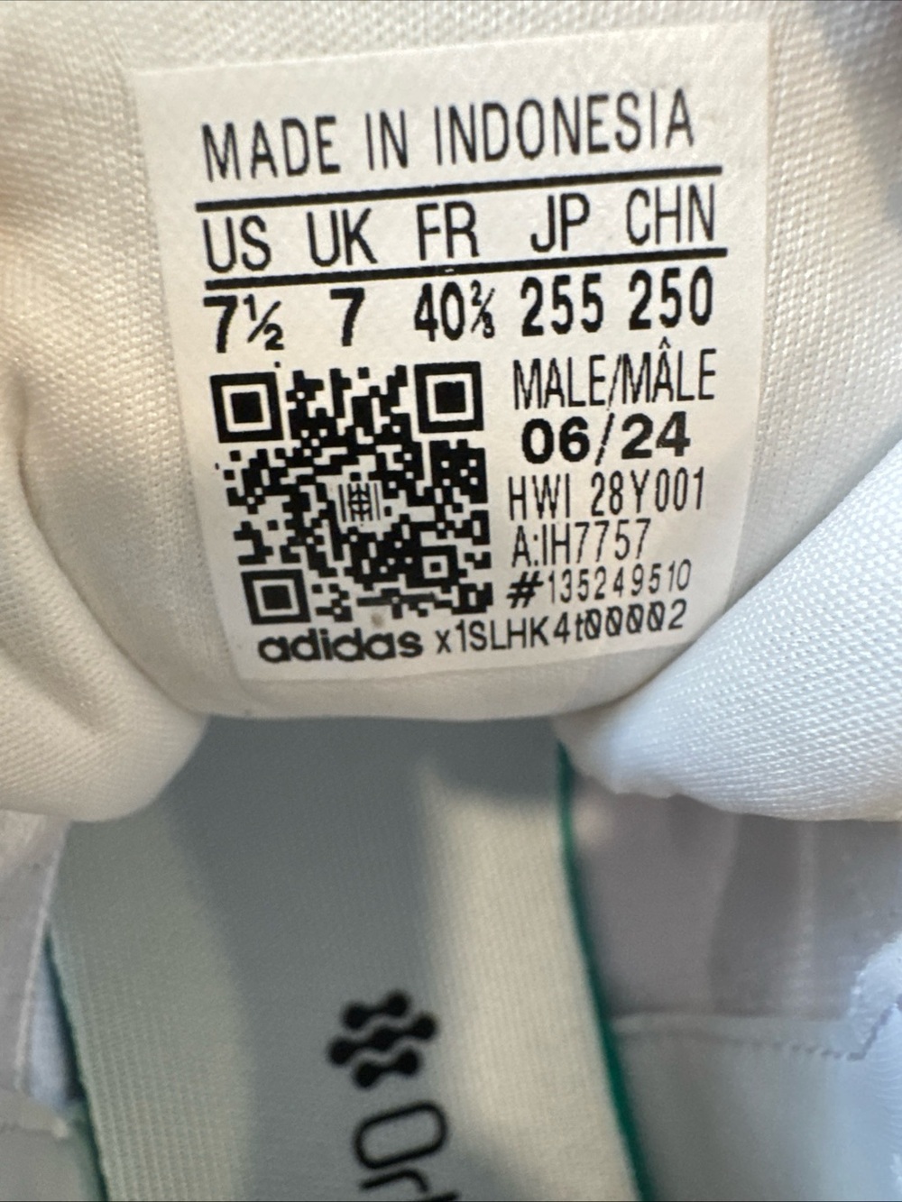 Adidas Men’s Runfalcon 5 White Athletic Running Shoes Sneakers IH7757 Sz 7.5 NWT - Picture 8 of 8